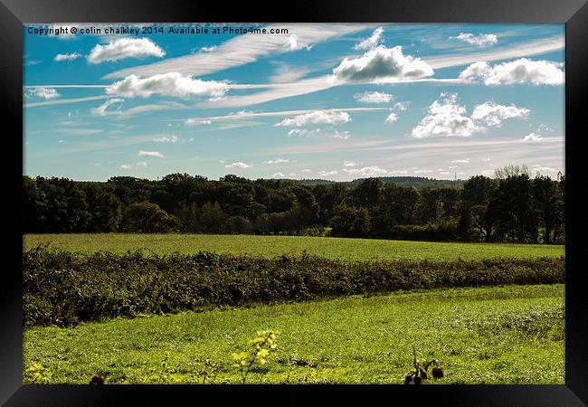  Chilterns Countryside Framed Print by colin chalkley