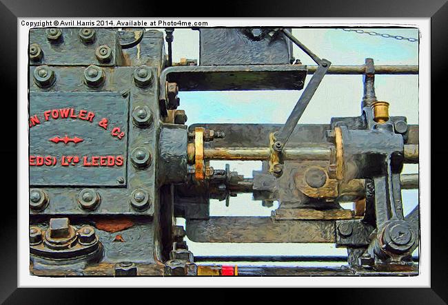 Traction engine close up collection 4 Framed Print by Avril Harris