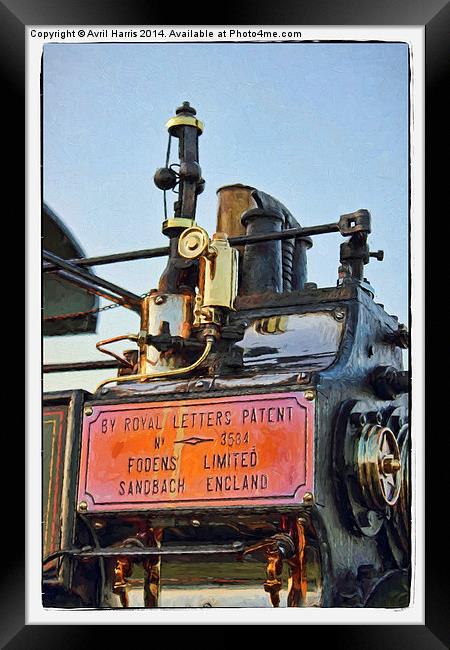 Traction engine close up collection 5  Framed Print by Avril Harris