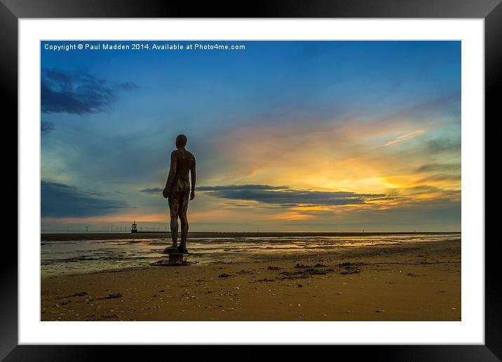 The Iron Men Of Crosby Framed Mounted Print by Paul Madden