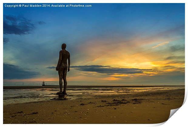 The Iron Men Of Crosby Print by Paul Madden