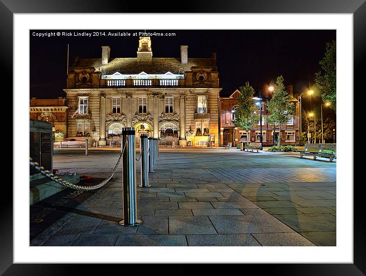  Municipal Buildings Crewe Framed Mounted Print by Rick Lindley