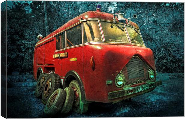  Retired Fire Engine Canvas Print by Mal Bray