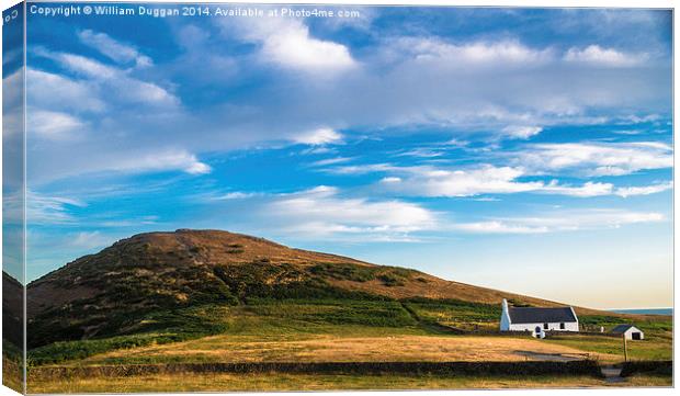  The Mwnt Hill Canvas Print by William Duggan