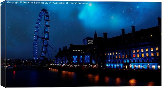  London Eye Canvas Print by Graham Beerling