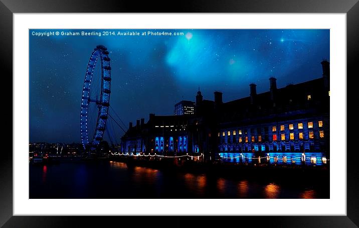  London Eye Framed Mounted Print by Graham Beerling