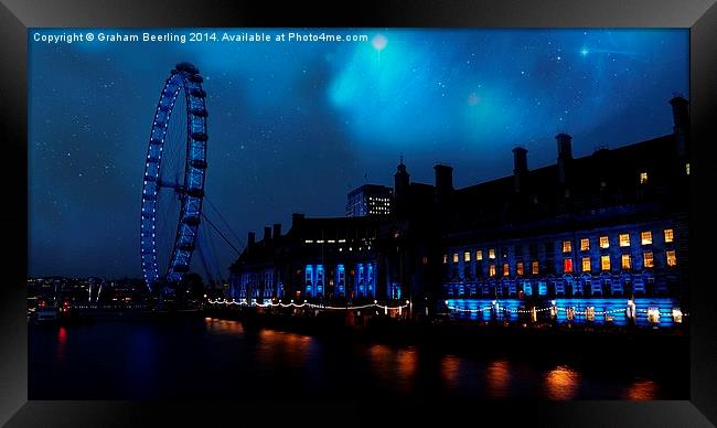  London Eye Framed Print by Graham Beerling