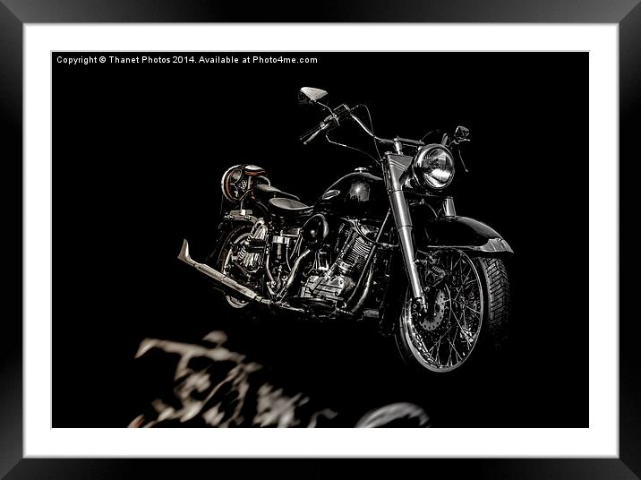  Harley Davidson Framed Mounted Print by Thanet Photos