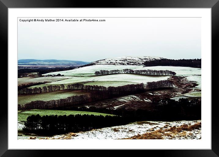  A Crisp Scottish Winter Framed Mounted Print by Andy Mather