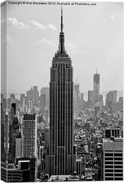  The Empire State Building Canvas Print by Nick Wardekker