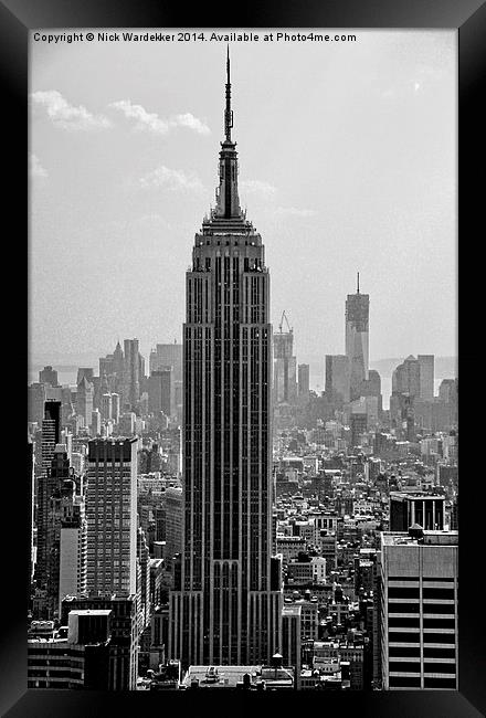  The Empire State Building Framed Print by Nick Wardekker