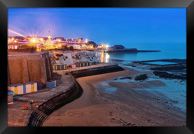   Broadstairs at Twilight.  Framed Print by Ian Hufton