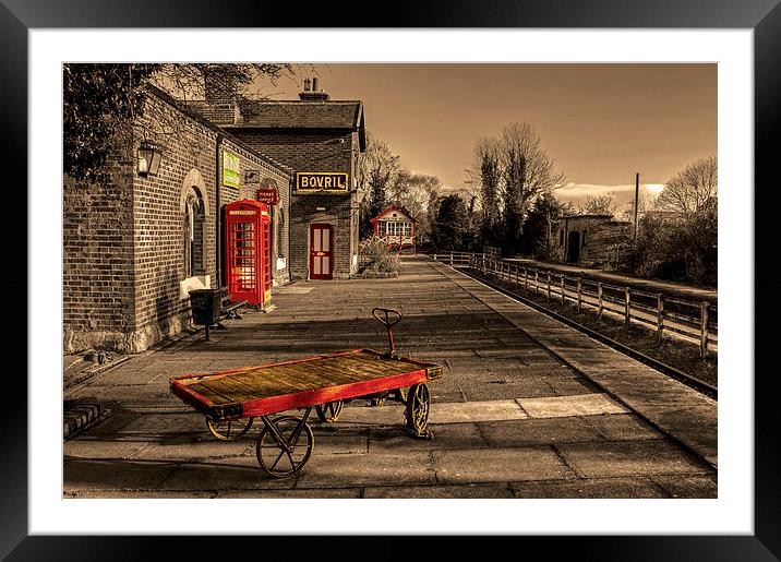  Hadlow Road disused Railway Station Framed Mounted Print by Pete Lawless