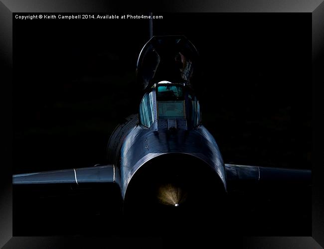 Lightning XR728 Head-on Framed Print by Keith Campbell
