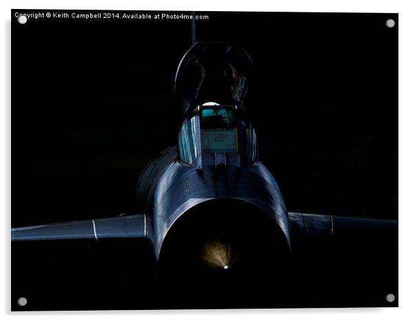  Lightning XR728 Head-on Acrylic by Keith Campbell