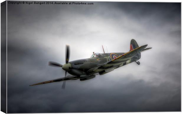  Supermarine Spitfire Mk IX Canvas Print by Nigel Bangert