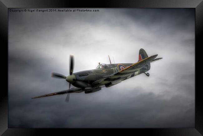 Supermarine Spitfire Mk IX Framed Print by Nigel Bangert