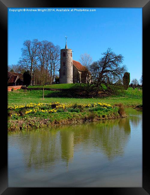  St. Mary's, Aldham, Suffolk Framed Print by Andrew Wright