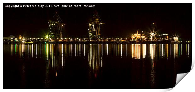  Clydeport reflection  Print by Peter Mclardy