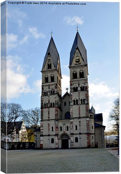  Basilica of St. Kastor, Koblenz, Germany Canvas Print by Frank Irwin
