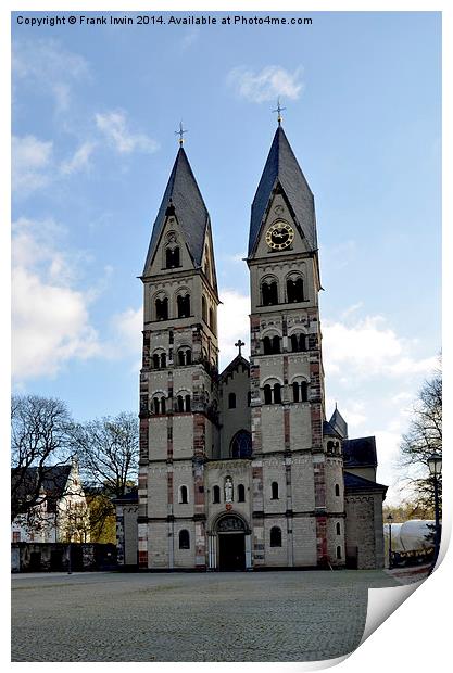  Basilica of St. Kastor, Koblenz, Germany Print by Frank Irwin