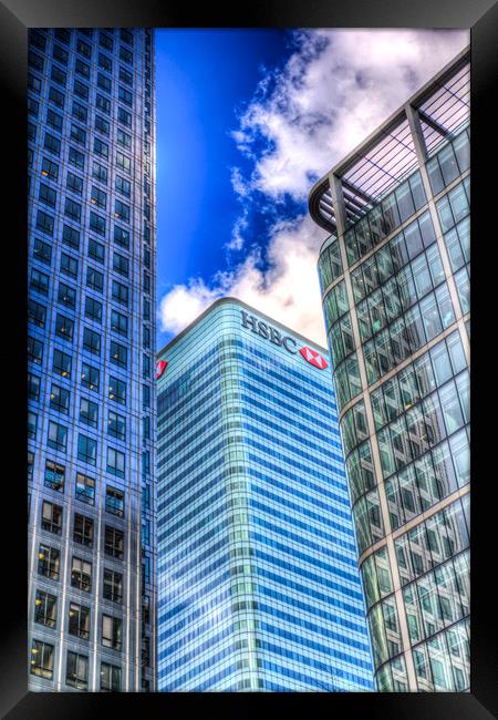 HSBC Tower London Framed Print by David Pyatt