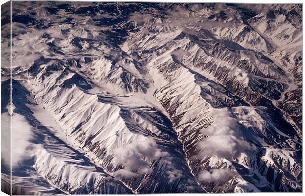  Aerial View of The Mountains  Canvas Print by Jenny Rainbow