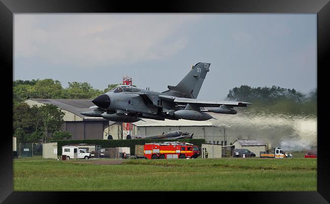  RAF Tornado GR4 gets airborne at RIAT 2012 Framed Print by Philip Catleugh