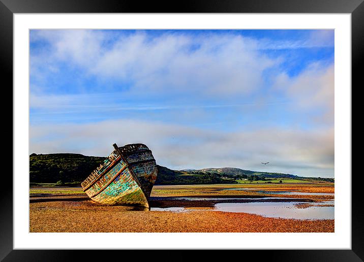  Boat Wreck, Dulas Bay, Anglesey Framed Mounted Print by Mal Bray