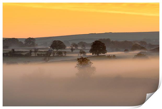  Pre Dawn near Priddy Print by Bob Small