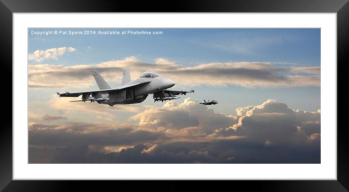  F18- Super Hornet Framed Mounted Print by Pat Speirs
