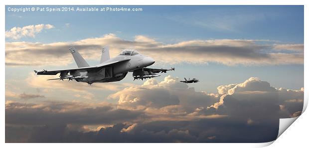  F18- Super Hornet Print by Pat Speirs