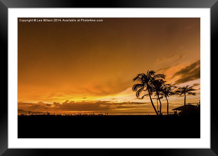 After the Sun Has Gone Framed Mounted Print by Lee Wilson