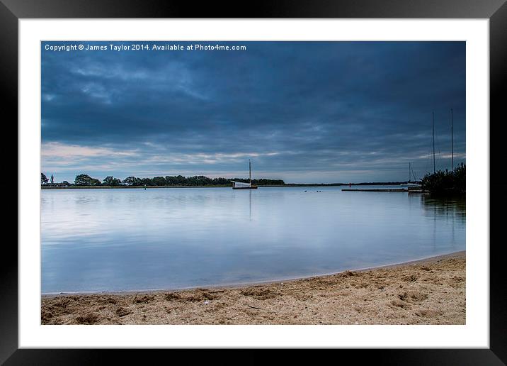  Hickling Broad Framed Mounted Print by James Taylor