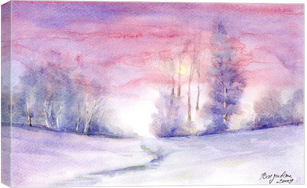 Winter Forest Canvas Print by Ferenc Kalmar