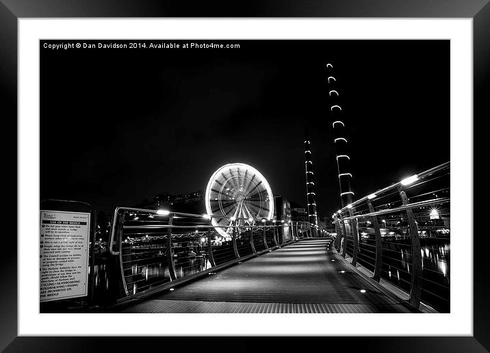  Torquay Black and white Framed Mounted Print by Dan Davidson