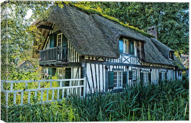 french cottage Canvas Print by Jo Beerens