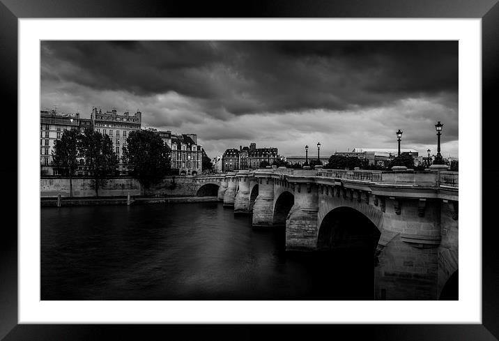 Pont Neuf Bridge, Paris, France Framed Mounted Print by Mark Llewellyn