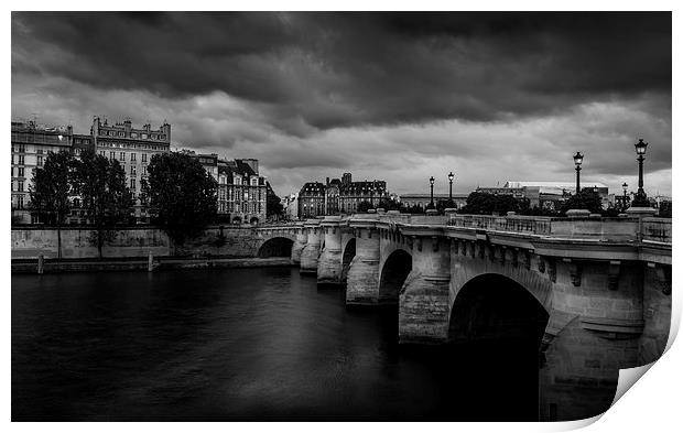 Pont Neuf Bridge, Paris, France Print by Mark Llewellyn