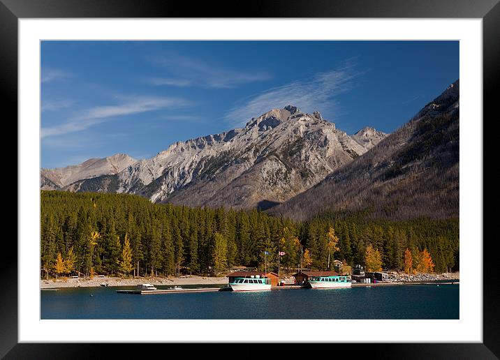 Minnewanka Lake Loop Framed Mounted Print by Thomas Schaeffer