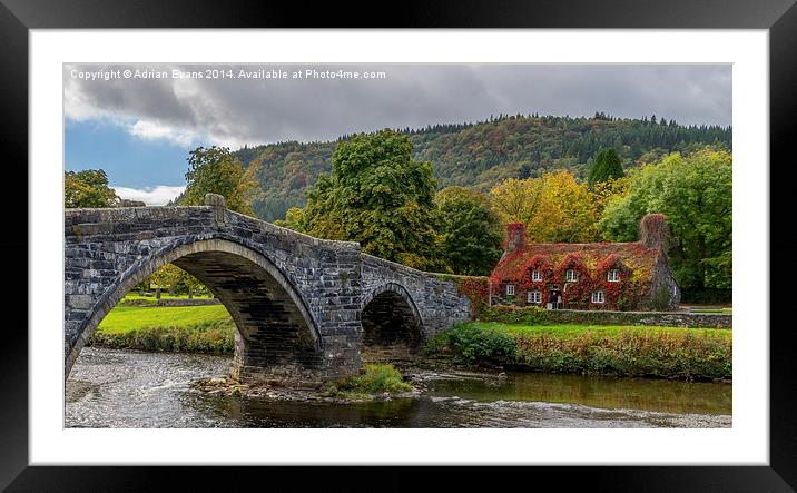 Autumn Cottage Framed Mounted Print by Adrian Evans