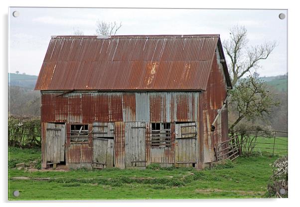 Rusty Old Barn  Acrylic by Tony Murtagh