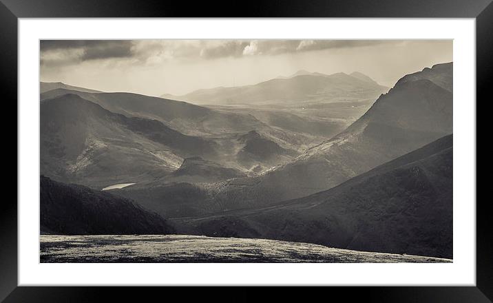 Mountains of snowdonia national park Framed Mounted Print by Gopal Krishnan