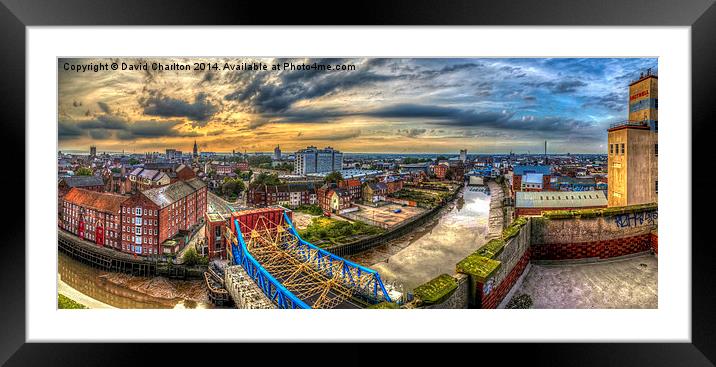 Hull on the Rooftops Framed Mounted Print by David Charlton