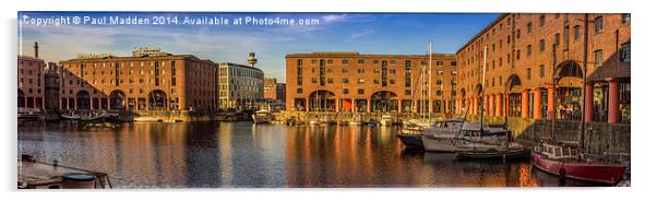 Albert Dock Panorama - Liverpool Acrylic by Paul Madden