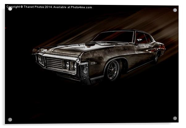  Muscle car Acrylic by Thanet Photos