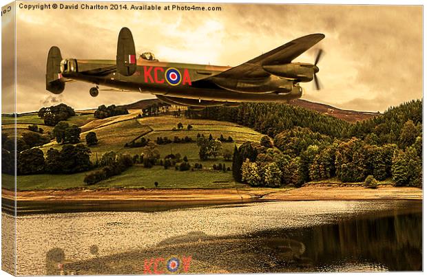 Avro Lancaster (Thumper PA474) Canvas Print by David Charlton