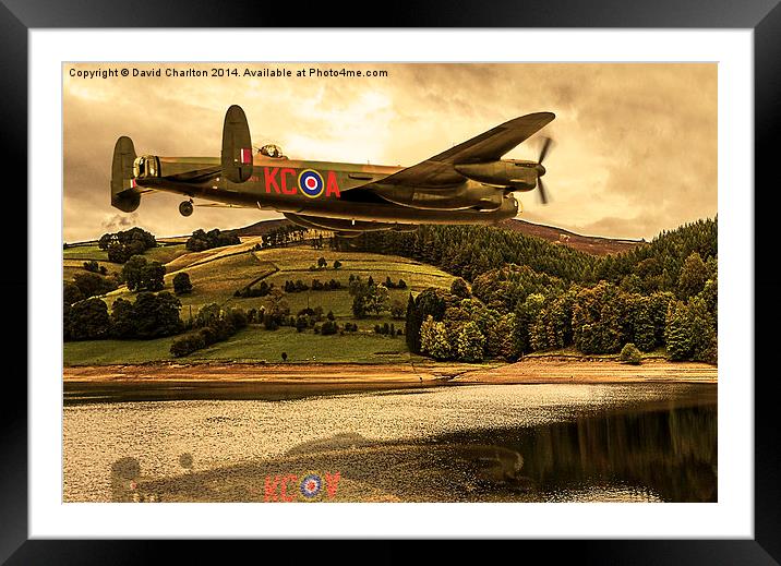 Avro Lancaster (Thumper PA474) Framed Mounted Print by David Charlton