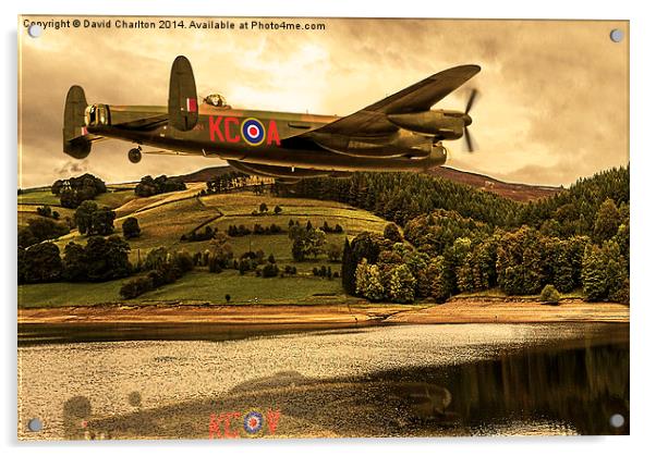 Avro Lancaster (Thumper PA474) Acrylic by David Charlton