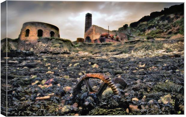  Porth Wen, Anglesey, Wales,  Abandoned Brickworks Canvas Print by Mal Bray